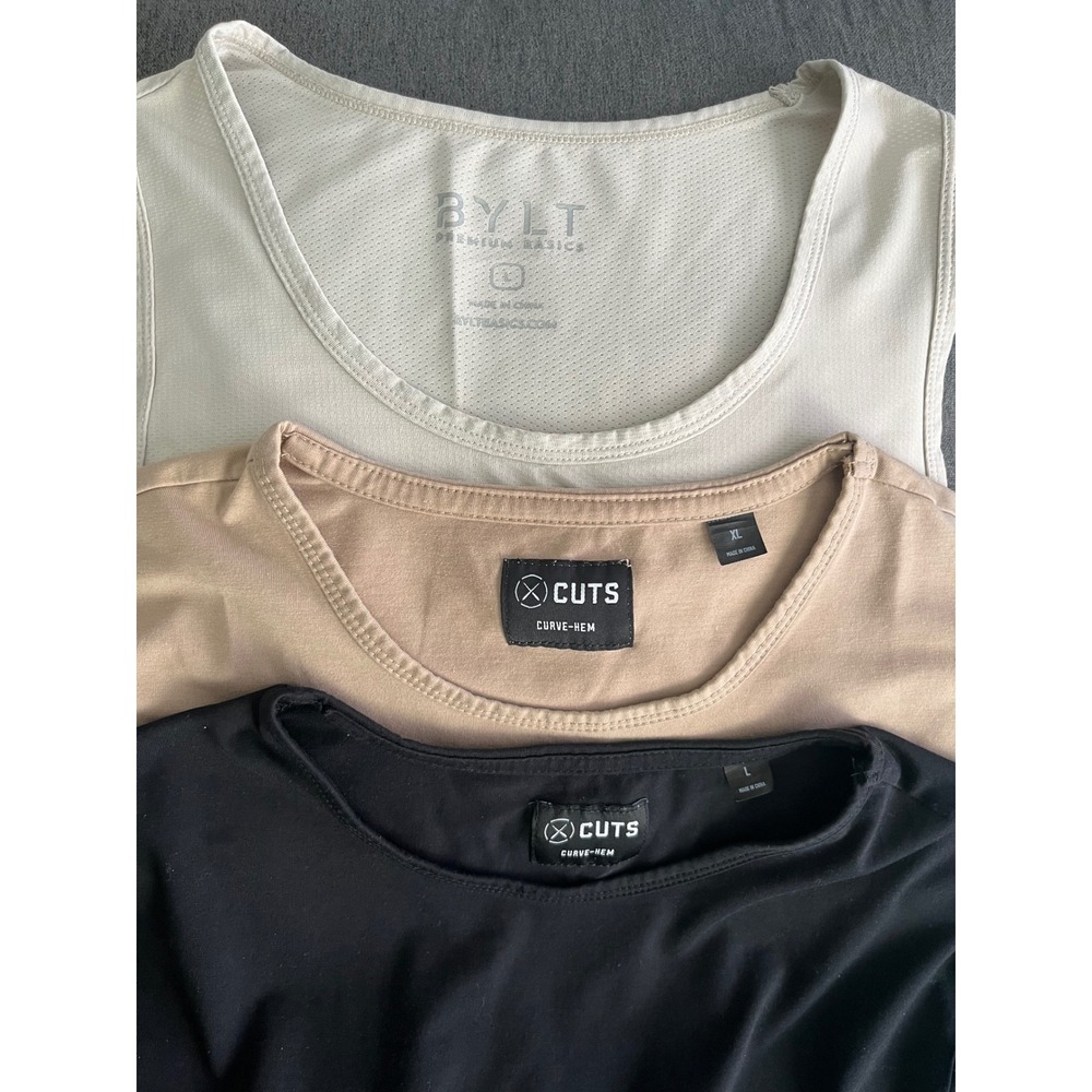 BYLT MENS TSHIRTS BUNDLE LOT OF THREE SIZE L & XL